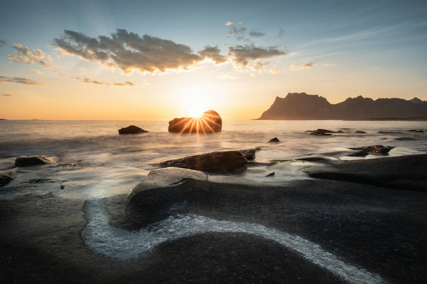 Eventyrlig solnedgang