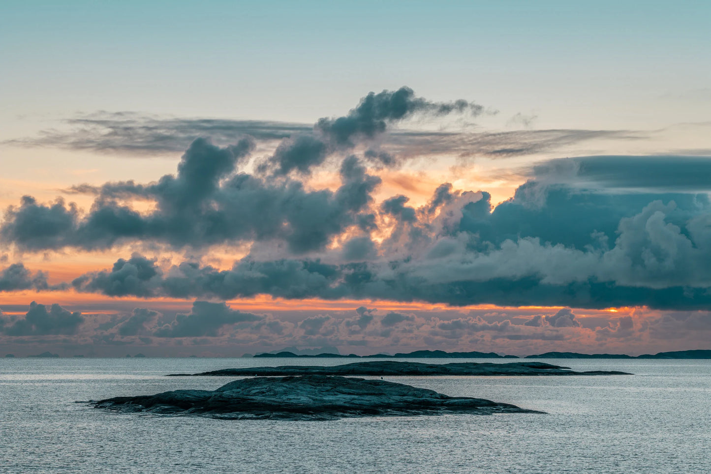Skyet med mulighet for solnedgang